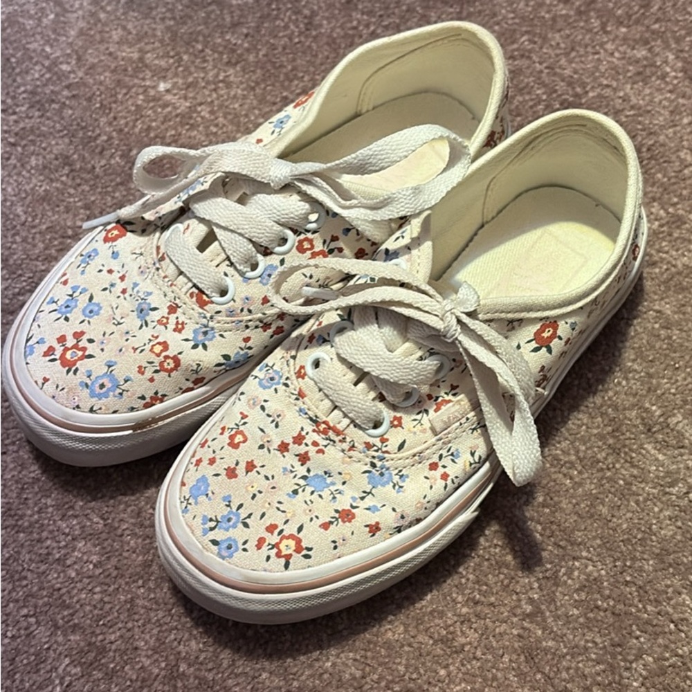 Girls Floral Vans